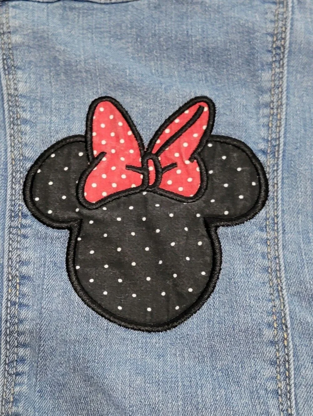 CARTER'S Sz 7/7A Girls Minnie Mouse Lightweight Denim Jacket Disney